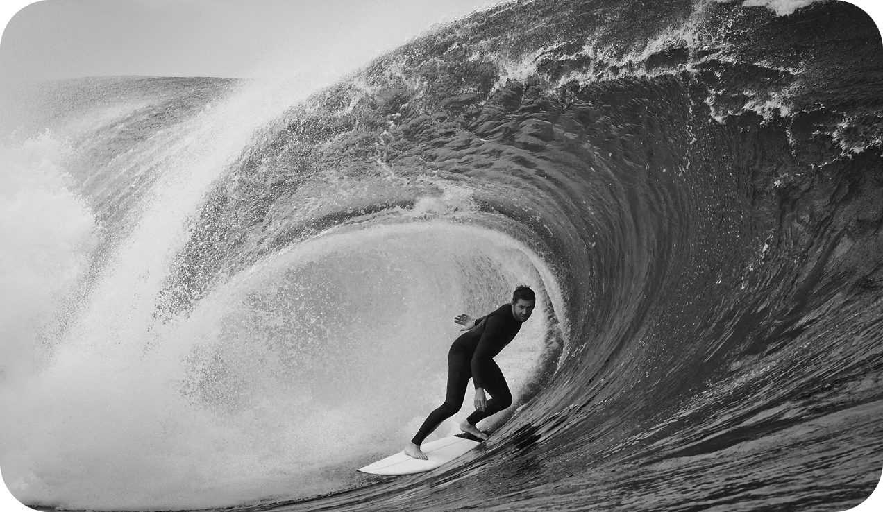 surfer riding a wave